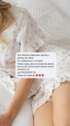 Krótka piżama Bloom z muślinu w kwiatowy wzór opinia